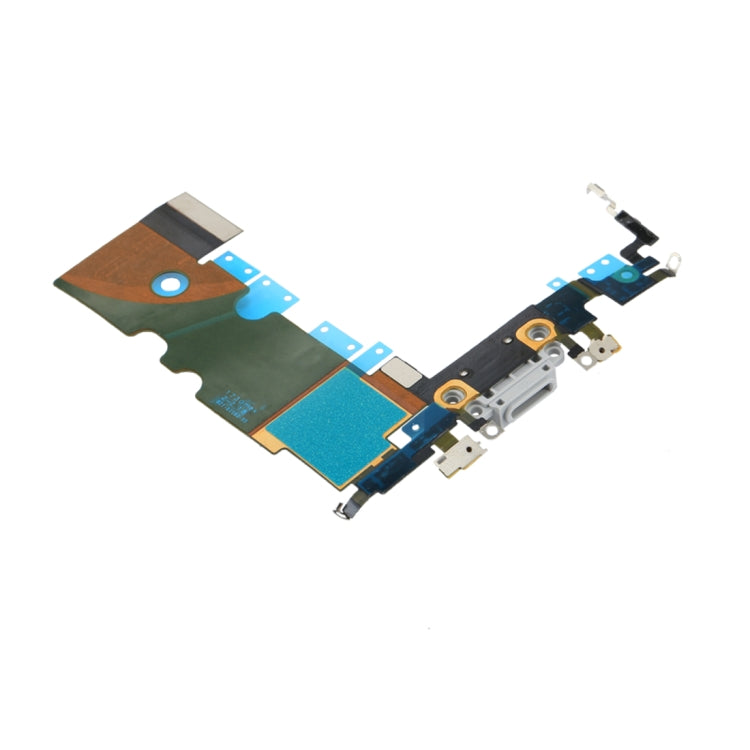 High-Quality Charging Port Flex Cable Replacement for iPhone 8 (Silver) - Compatible & Tested