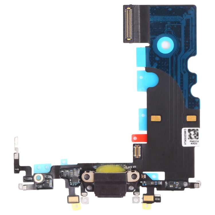 iPhone 8 Charging Port Flex Cable Replacement (Black) - Original Ribbon, Fully Tested for Compatibility