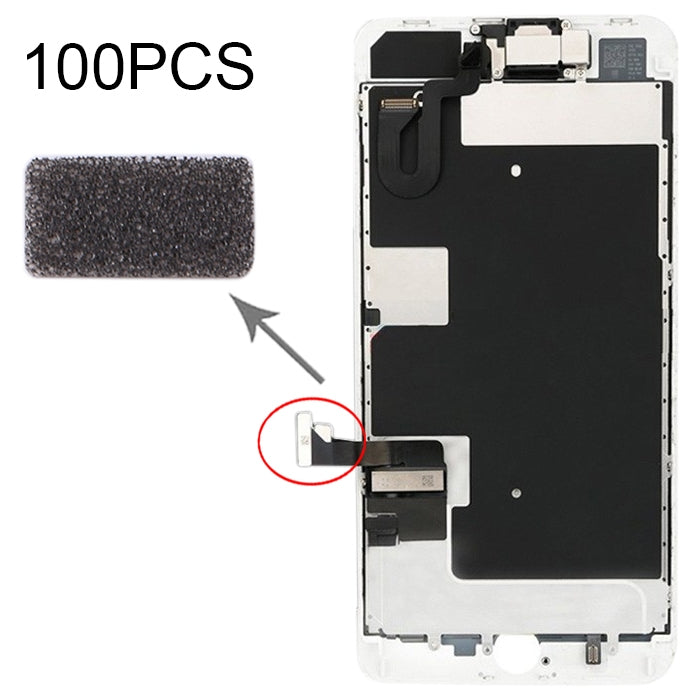 100 PCS LCD Display Stick Cotton Pads for iPhone 8 - High Quality Replacement Parts, Professional Installation Recommended