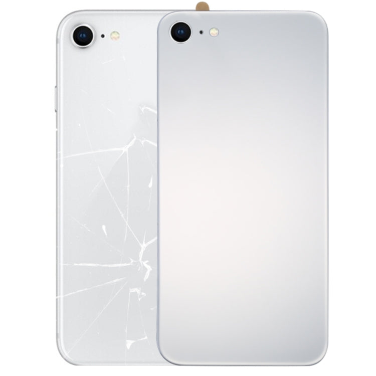 Premium Glass Mirror Back Cover for iPhone 8 (Silver) - High-Quality Replacement, Professional Installation Recommended