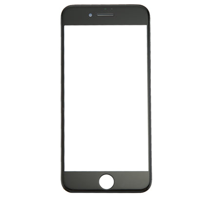 iPhone 8 Front Outer Glass Lens & LCD Bezel Frame Replacement (Black) - Perfect Fit & Tested Quality