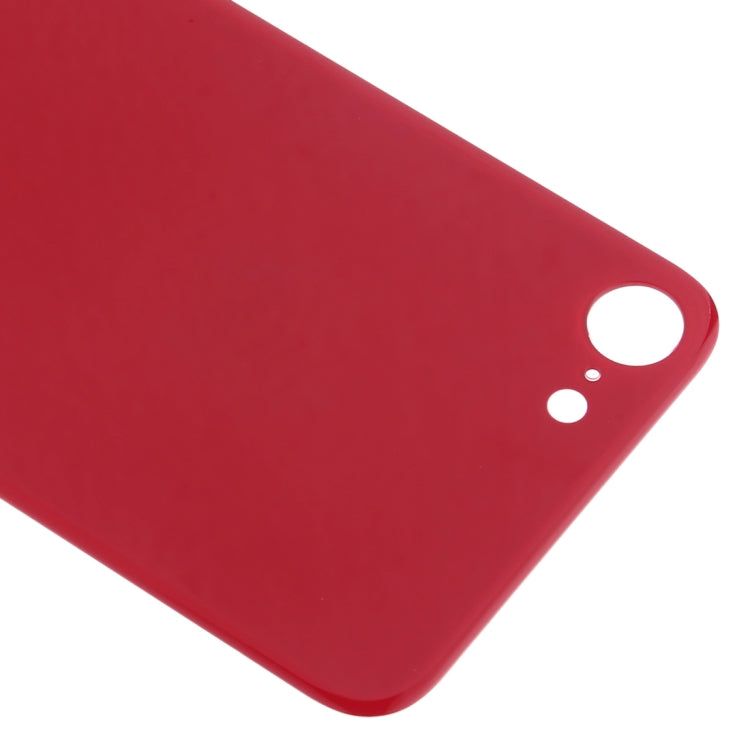 Easy Replacement Glass Back Battery Cover with Adhesive for iPhone 8 (Red) - High-Quality Repair Part