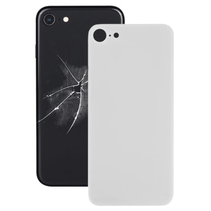 iPhone 8 White Easy Replacement Glass Back Battery Cover with Adhesive - Big Camera Hole Compatible Part
