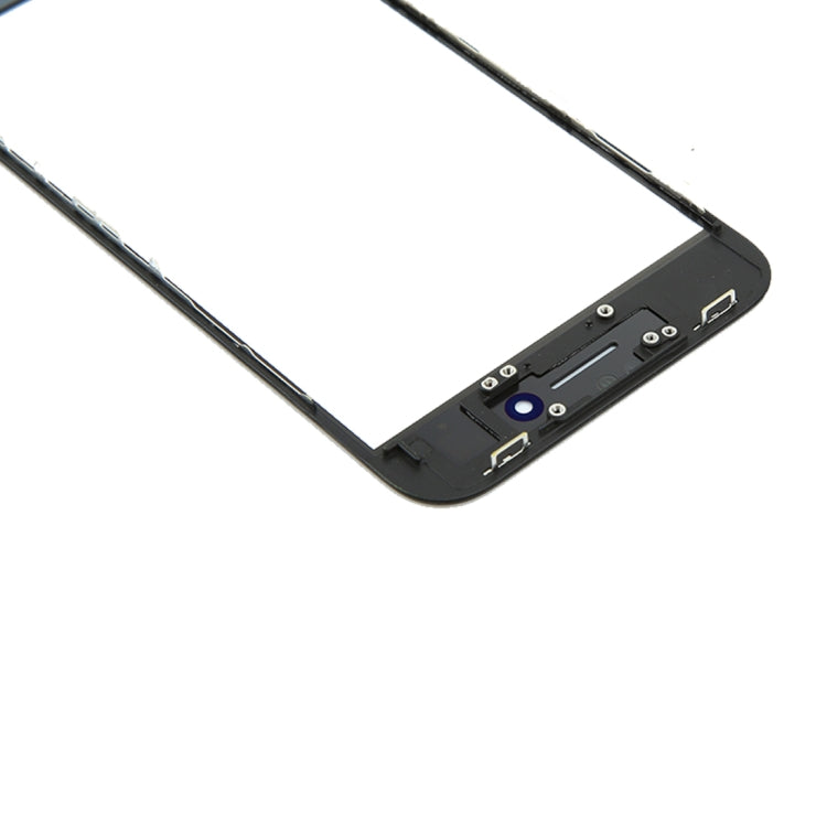 iPhone 8 Front Screen Replacement - Outer Glass Lens with LCD Bezel Frame & OCA Adhesive (Black)