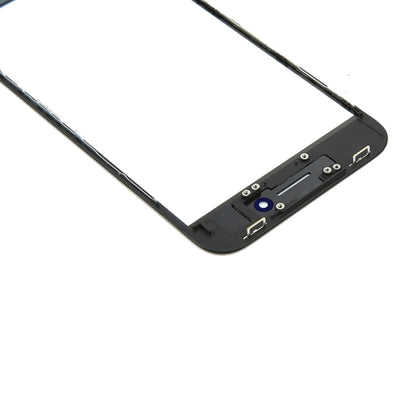 iPhone 8 Front Screen Replacement - Outer Glass Lens with LCD Bezel Frame & OCA Adhesive (Black)