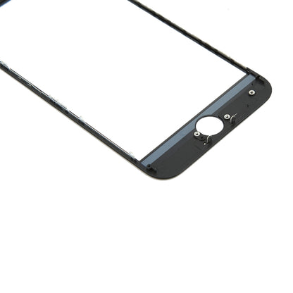 iPhone 8 Front Screen Replacement - Outer Glass Lens with LCD Bezel Frame & OCA Adhesive (Black)