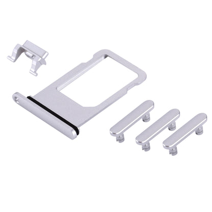 iPhone 8 Silver Card Tray, Volume Control Key, Power Button & Mute Switch Vibrator Replacement Parts