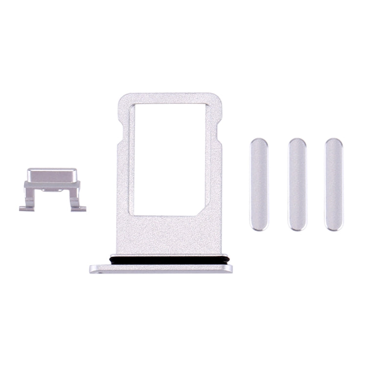 iPhone 8 Silver Card Tray, Volume Control Key, Power Button & Mute Switch Vibrator Replacement Parts