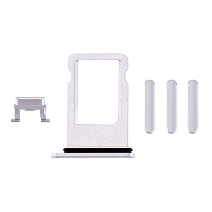 iPhone 8 Silver Card Tray, Volume Control Key, Power Button & Mute Switch Vibrator Replacement Parts