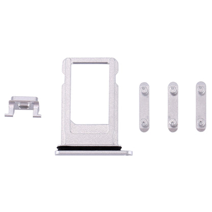 iPhone 8 Silver Card Tray, Volume Control Key, Power Button & Mute Switch Vibrator Replacement Parts