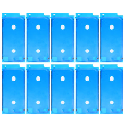 10-Pack Waterproof Adhesive Stickers for iPhone 8 LCD Frame Bezel - High Quality Replacement (White)