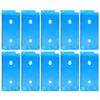 10-Pack Waterproof Adhesive Stickers for iPhone 8 LCD Frame Bezel - High Quality Replacement (White)
