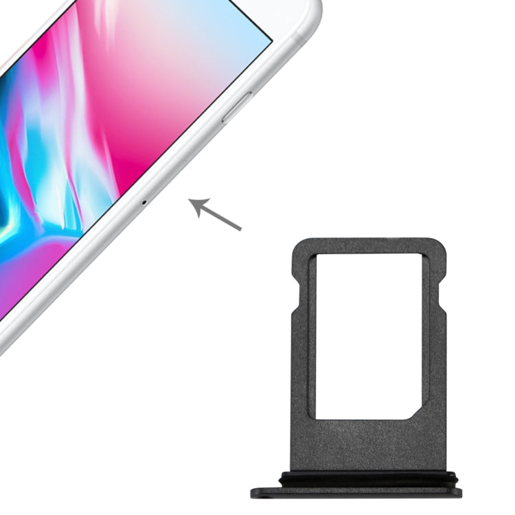 High-Quality Grey Card Tray for iPhone 8 - Replacement Part, Professional Installation Recommended