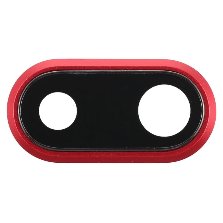 iPhone 8 Plus Back Camera Bezel & Lens Cover Replacement (Red) - Quality Checked & Compatible
