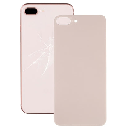 iPhone 8 Plus Gold Back Battery Cover Replacement with Easy Adhesive, Big Camera Hole - Professional Installation Recommended