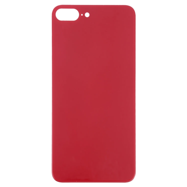 iPhone 8 Plus Replacement Back Cover with Big Camera Hole Glass and Adhesive - Easy Install (Red)