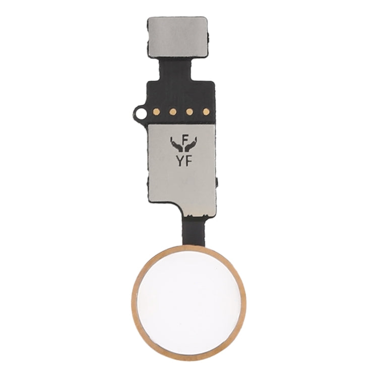 Home Button (3rd) with Flex Cable for iPhone 8 Plus / 8 / 7 Plus / 7 (Gold) - Non-Fingerprint ID Support