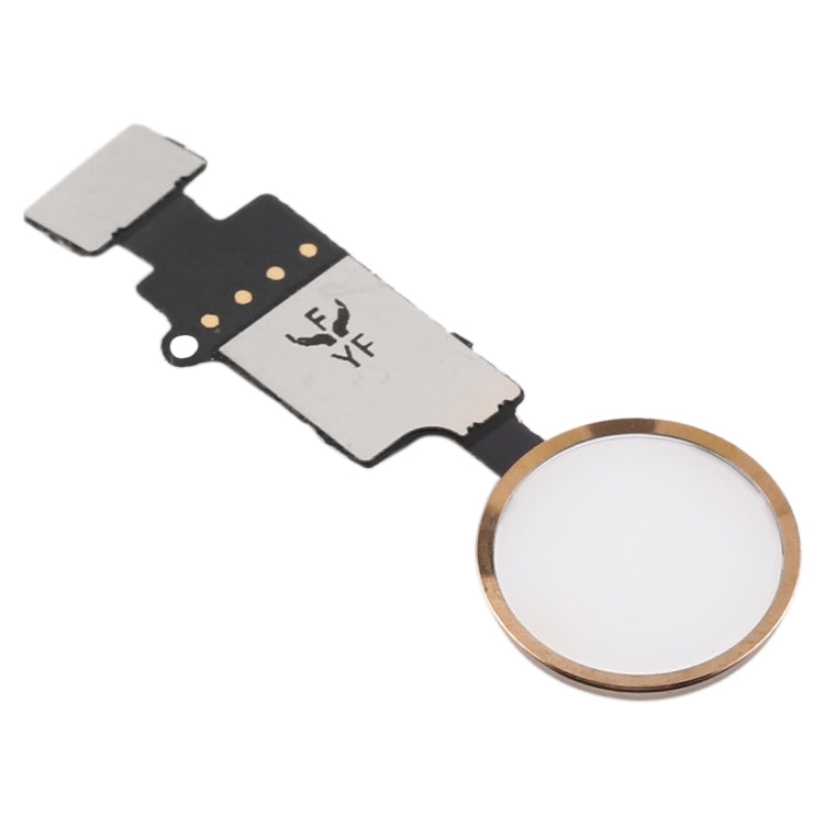 Home Button (3rd) with Flex Cable for iPhone 8 Plus / 8 / 7 Plus / 7 (Gold) - Non-Fingerprint ID Support