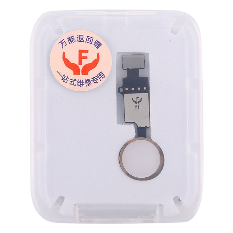 Home Button (3rd) with Flex Cable for iPhone 8 Plus / 8 / 7 Plus / 7 (Gold) - Non-Fingerprint ID Support