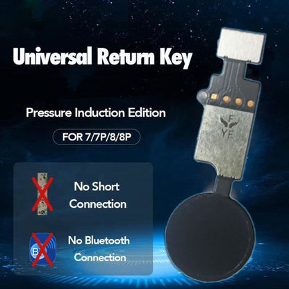 Home Button (3rd) with Flex Cable for iPhone 8 Plus / 8 / 7 Plus / 7 (Gold) - Non-Fingerprint ID Support