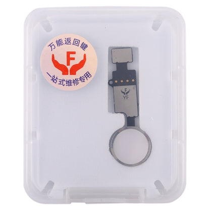 iPhone 8 Plus / 7 Plus / 8 / 7 Home Button (3rd) with Flex Cable - No Fingerprint ID Support (Silver)