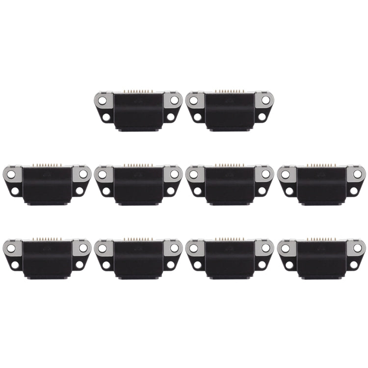 10 PCS Black Charging Port Connector for iPhone 8 Plus / 8 - High Quality Replacement Parts