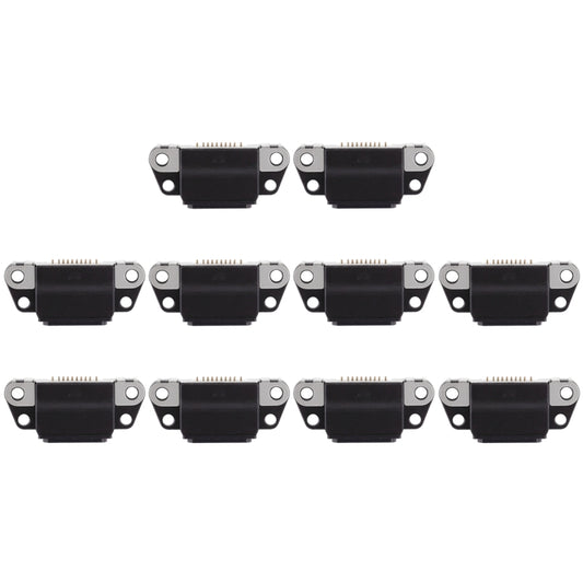 10 PCS Black Charging Port Connector for iPhone 8 Plus / 8 - High Quality Replacement Parts