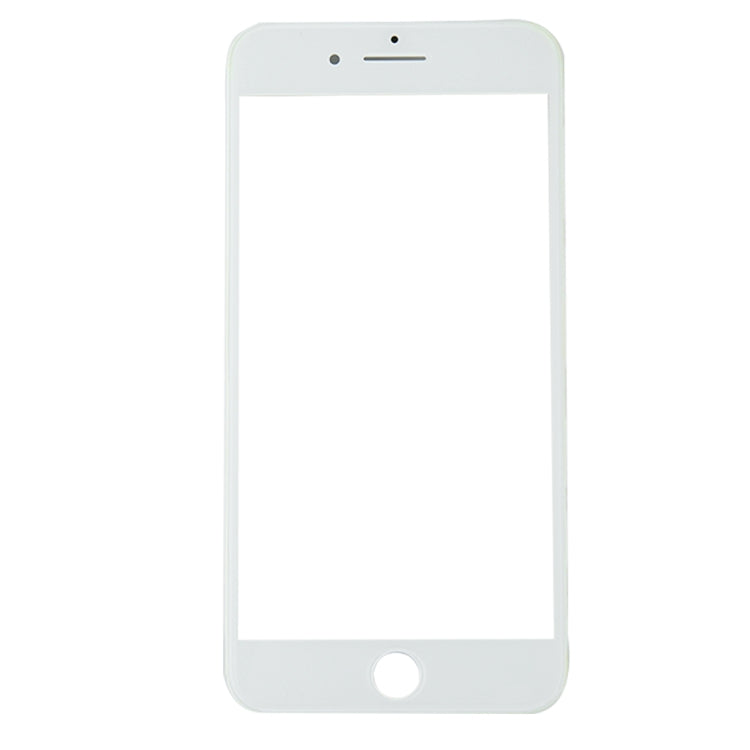 iPhone 8 Plus Replacement Front Screen Outer Glass Lens with LCD Bezel Frame (White) - Perfect Fit & Easy Install