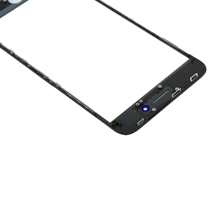 iPhone 8 Plus Replacement Front Screen Glass Lens with LCD Bezel Frame & OCA Adhesive (Black)