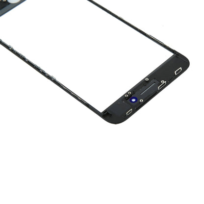 iPhone 8 Plus Replacement Front Screen Glass Lens with LCD Bezel Frame & OCA Adhesive (Black)