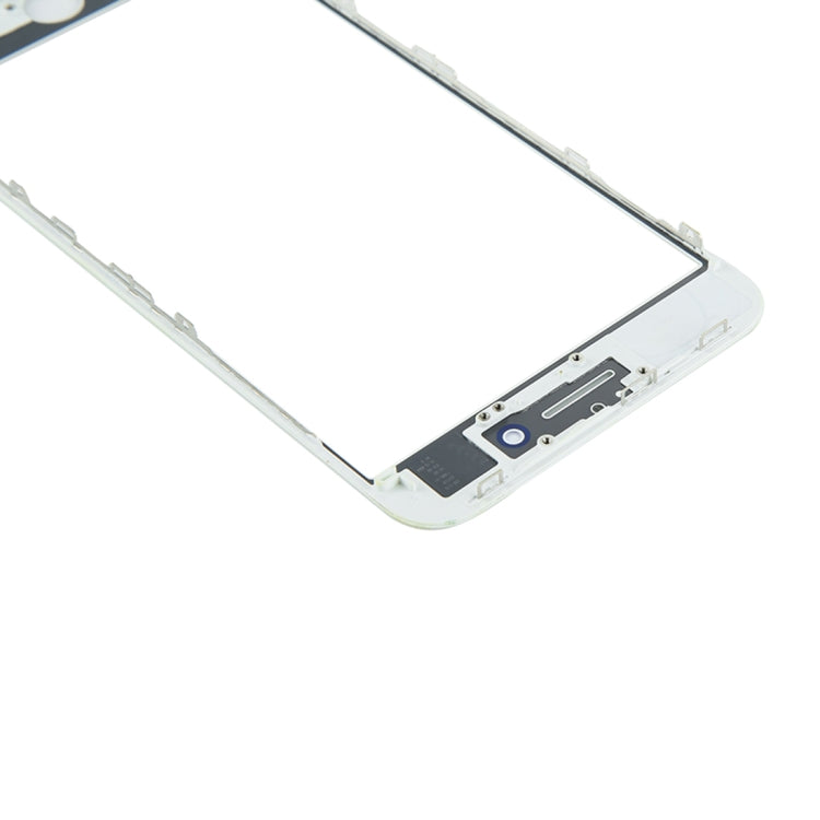 iPhone 8 Plus Front Screen Outer Glass Lens with LCD Bezel Frame & OCA Adhesive (White) - Replacement Part