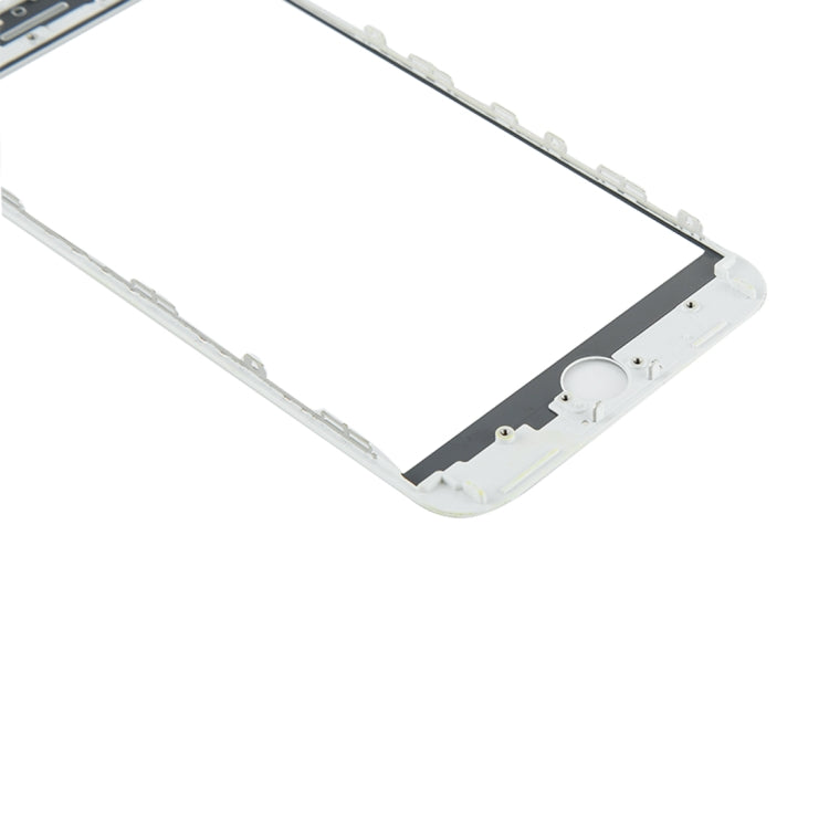 iPhone 8 Plus Front Screen Outer Glass Lens with LCD Bezel Frame & OCA Adhesive (White) - Replacement Part