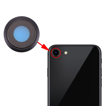 High-Quality Rear Camera Lens Ring Replacement for iPhone 8 (Black) - Certified & Compatible