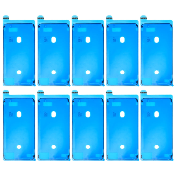 10 Pack of Waterproof Adhesive Stickers for LCD Frame Bezel Replacement - Compatible with iPhone 8 Plus (Black)