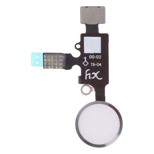Replacement Home Button with Flex Cable for iPhone 8, 8 Plus, 7, 7 Plus - Silver (Not for Touch ID)