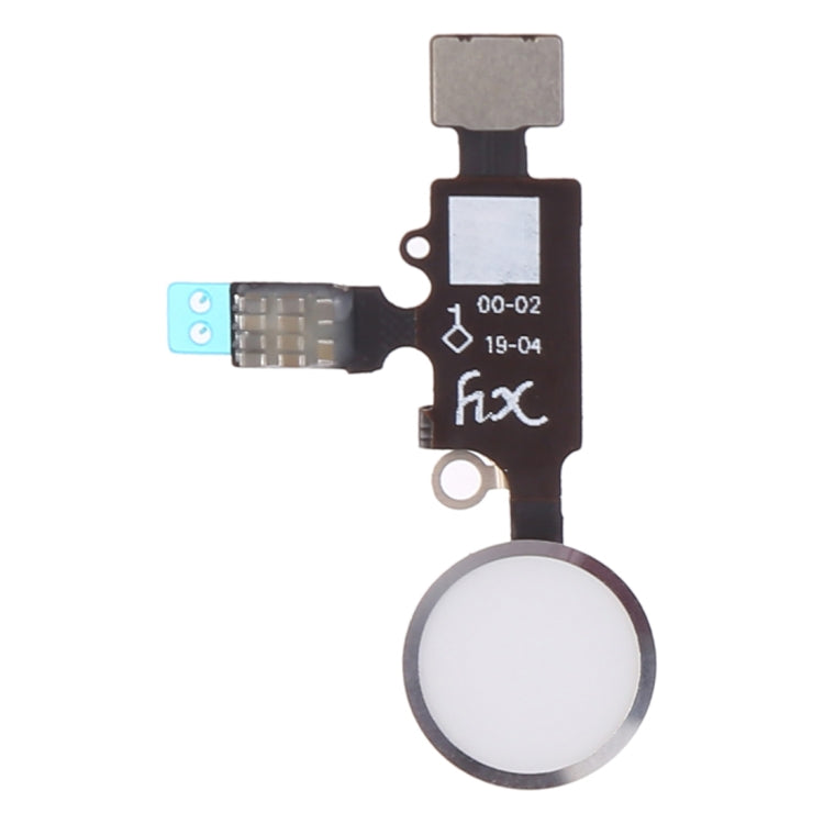 Replacement Home Button with Flex Cable for iPhone 8, 8 Plus, 7, 7 Plus - Silver (Not for Touch ID)