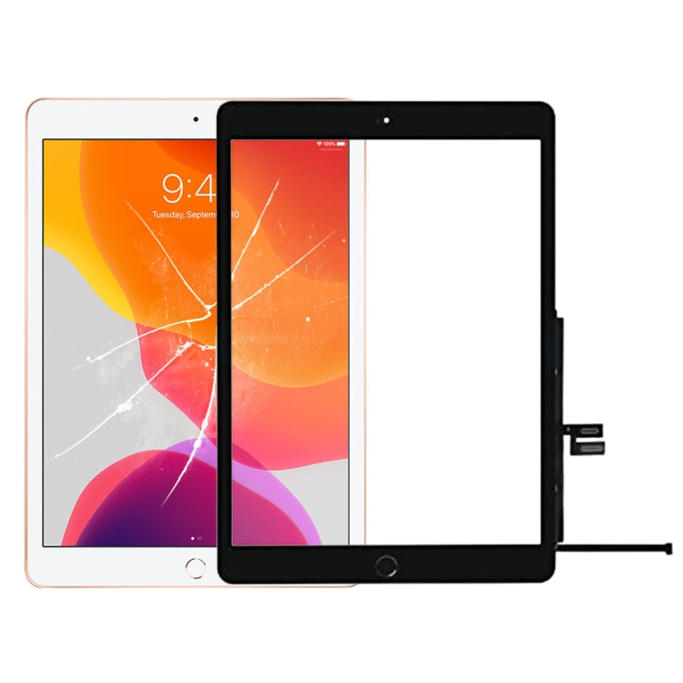 Replacement Touch Panel with Home Button for iPad 10.2 (2019/2020) A2197 A2198 A2270 A2428 A2429 A2430 - Black