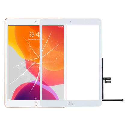 White Touch Panel with Home Button for iPad 10.2 (2019/2020) A2197 A2198 A2270 A2428 A2429 A2430 - Replacement Part