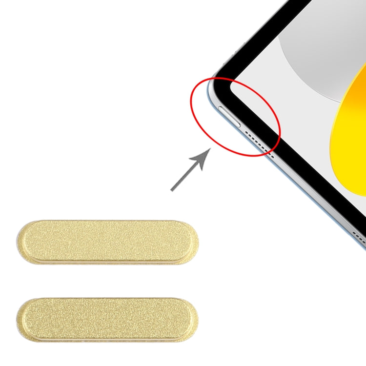Replacement Power Control Button for iPad 2022 10.9 inch (A2696, A2757) - Yellow, Professional Installation Recommended