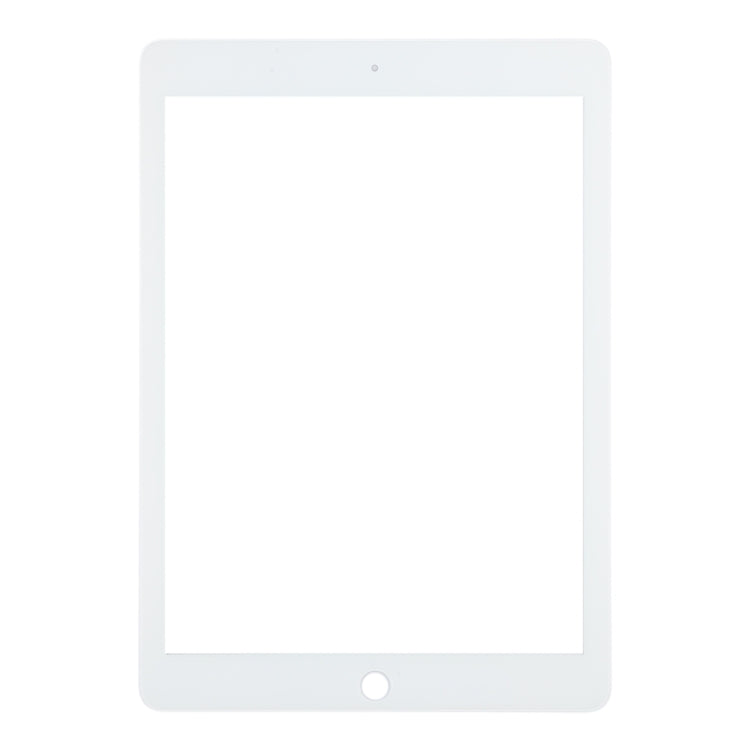 iPad 9.7 Front Screen Glass Lens Replacement with OCA Adhesive (White) - Compatible with 2017 Model