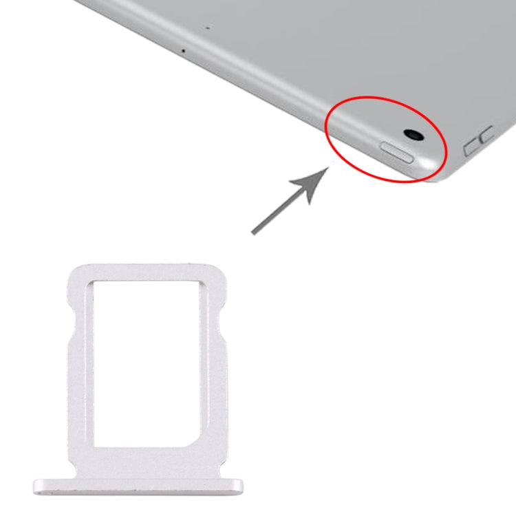 Silver SIM Card Tray for iPad Pro 12.9" (2018) / iPad Pro 11" (2018) - Replacement Part, Professional Installation Recommended