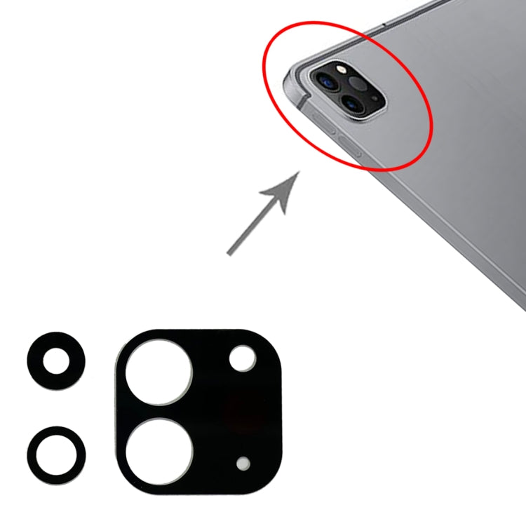 Replacement Back Camera Lens for iPad Pro 12.9" (2021) 5th Gen A2379 A2461 A2462 - Fix Cracked/Damaged Lens