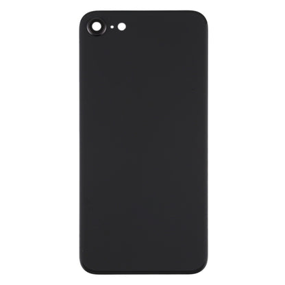 Black Glass Battery Back Cover with Camera Lens Frame for iPhone SE 2020 - Replacement Housing
