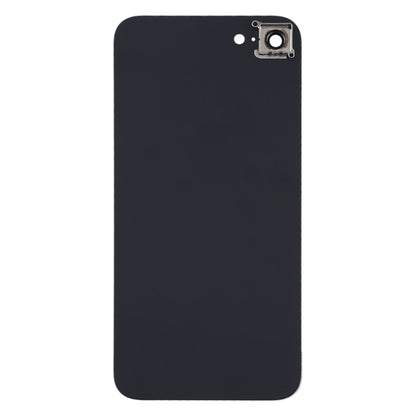 Black Glass Battery Back Cover with Camera Lens Frame for iPhone SE 2020 - Replacement Housing