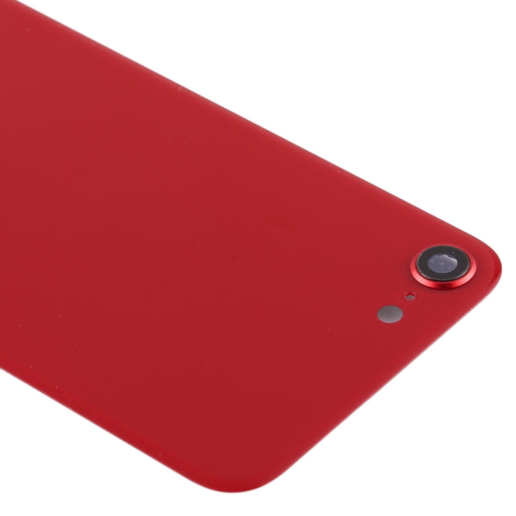 Red Glass Battery Back Cover with Camera Lens Frame for iPhone SE 2020 - Replacement Housing Part