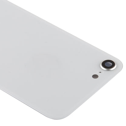 iPhone SE 2020 Glass Battery Back Cover with Camera Lens Frame (White) - Replacement Housing, Professional Installation Recommended