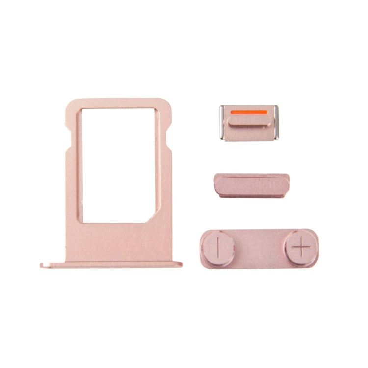 iPhone SE Side Buttons & SIM Card Tray Replacement Part (Rose Gold) - High Quality & Tested