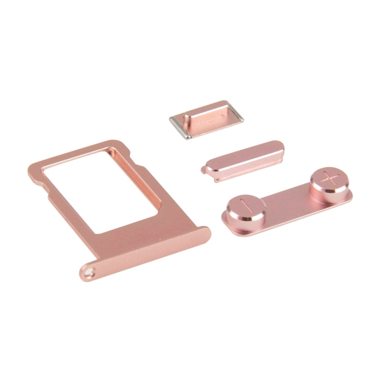 iPhone SE Side Buttons & SIM Card Tray Replacement Part (Rose Gold) - High Quality & Tested