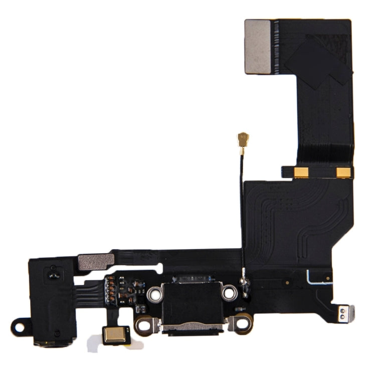 High-Quality Charging Port & Audio Flex Cable Replacement for iPhone SE (Black) - Compatible Repair Part