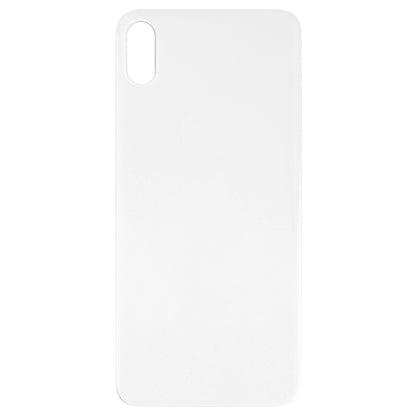 iPhone X White Easy Replacement Glass Back Battery Cover with Adhesive - Big Camera Hole Compatible